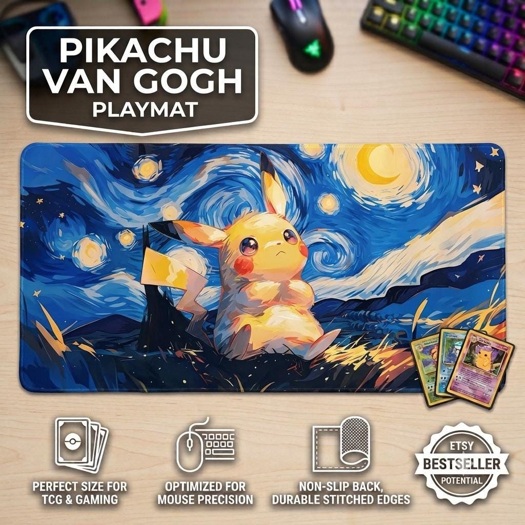 Van Gogh Playmat - Etsy