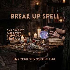 Break Up Spell for Unhealthy Relationships, Fast Working Cord Cutting Ritual, Peaceful Separation