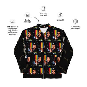 MJ Moonwalker zipper Unisex Bomber Jacket