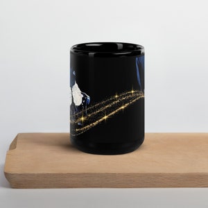 Sparkle Mike Black Glossy Mug