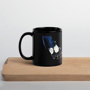 Sparkle Mike Black Glossy Mug