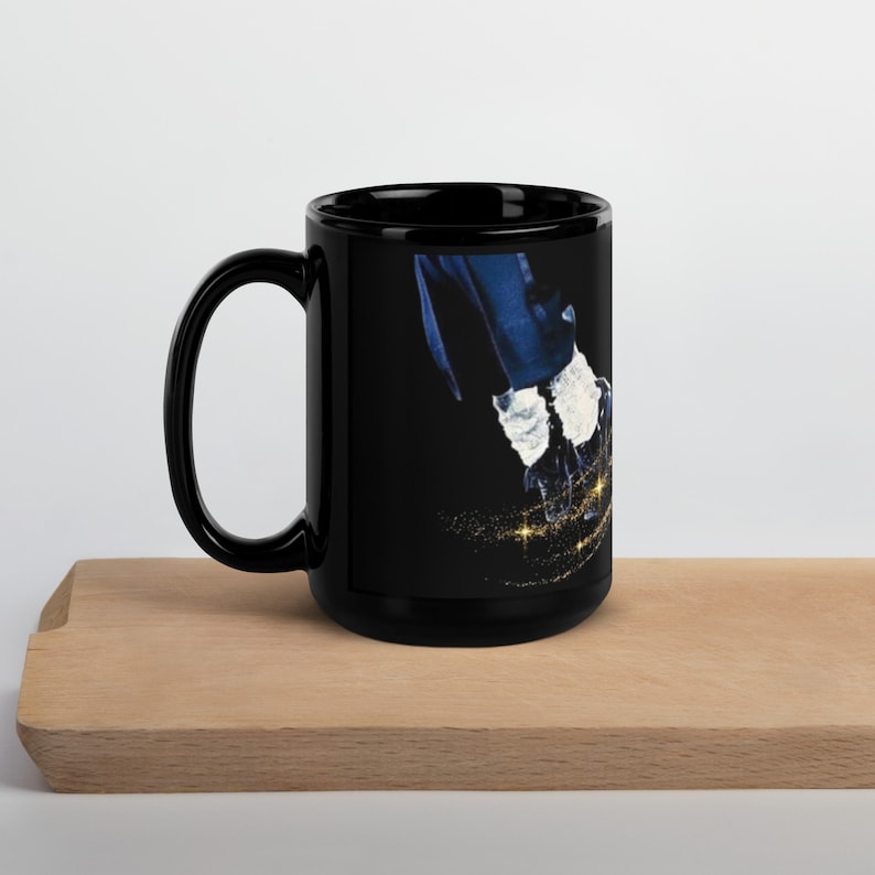 Sparkle Mike Black Glossy Mug