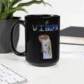 VI BORN Black Glossy Mug product logo