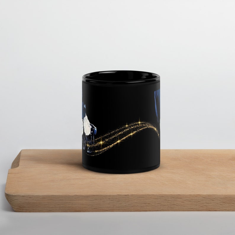 Sparkle Mike Black Glossy Mug