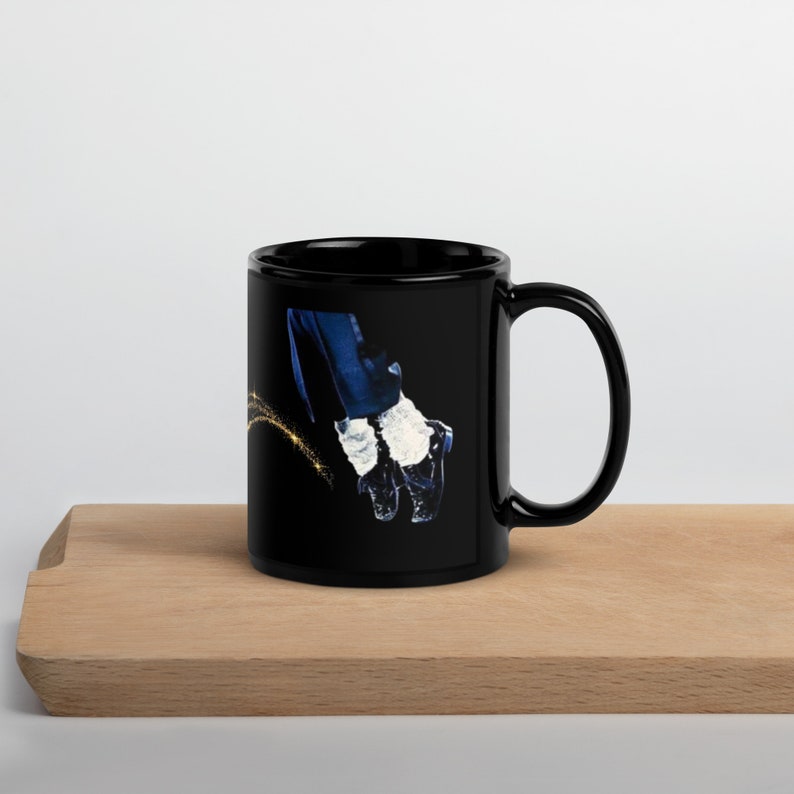 Sparkle Mike Black Glossy Mug