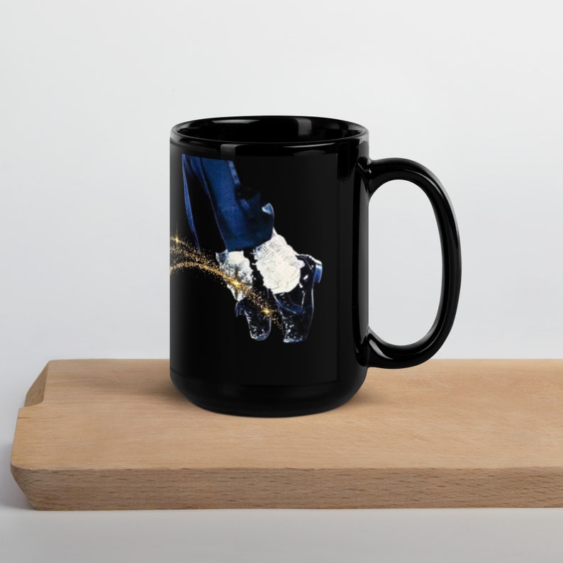 Sparkle Mike Black Glossy Mug