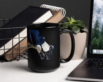 Sparkle Mike Black Glossy Mug (2 size options)
