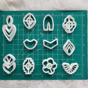 13-Piece Clay Cutter Set, Clay Cutters for Earrings, Polymer Clay Cutters, Small Cookie Cutters, Unique Clay Cutters