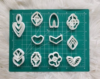 13-Piece Clay Cutter Set, Clay Cutters for Earrings, Polymer Clay Cutters, Small Cookie Cutters, Unique Clay Cutters