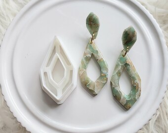 Clay Cutters for Earrings, Donut Polymer Clay Cutter, Geometric Clay Cutter, Unique Clay Cutter