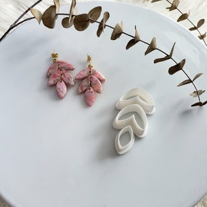 Clay Cutters for Earrings, Polymer Clay Cutter, Petal Clay Cutter Set, Leaf Clay Cutters, Botanical Leaf Clay Cutters