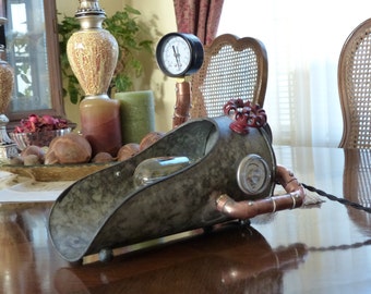 Steampunk, Grain Scoop, Country Kitchen, Steam Power, Edison, Copper, Rivets, MG-013