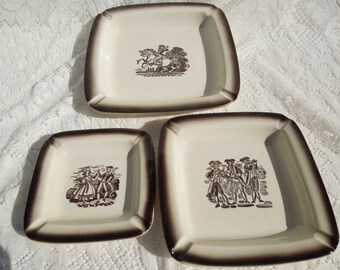 Colonial Nesting Ash Trays - MG-272