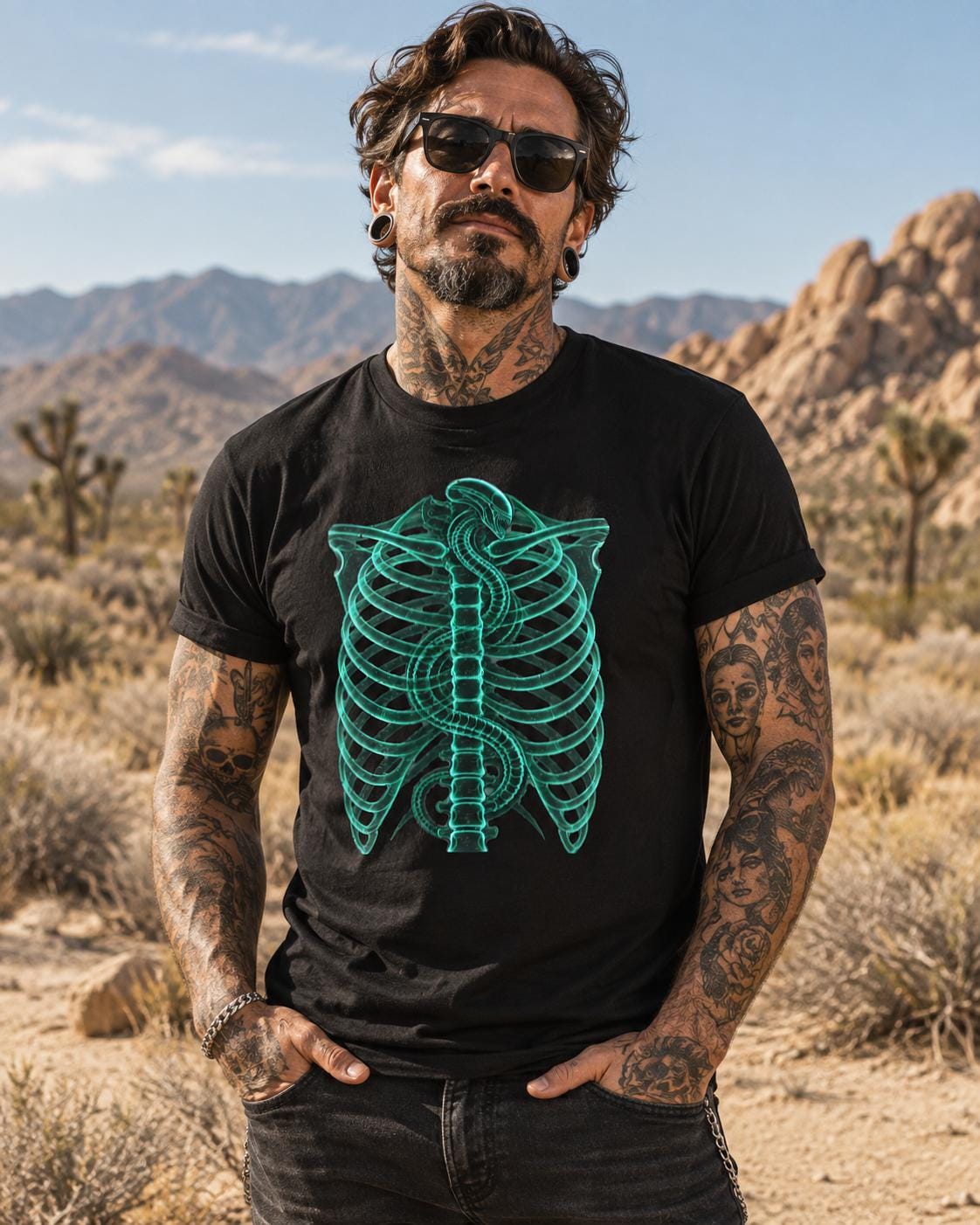 Alien Xray Tshirt - Etsy