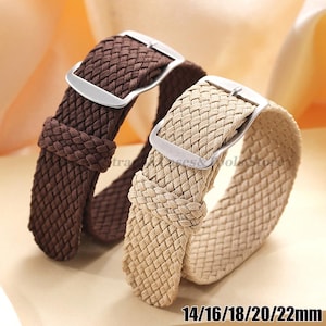 Correa de reloj de lona tejida de nailon de 14 mm, 16 mm, 18 mm, 20 mm y 22 mm. Correa deportiva transpirable y duradera. Reemplazo para hombres y mujeres.