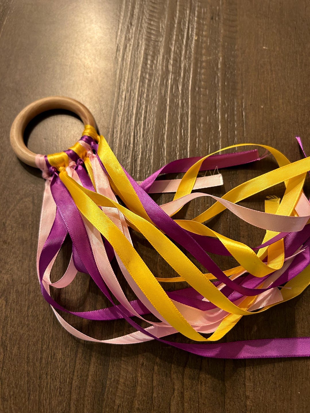 Ribbon Ring, Sensory Stimulation, Ribbons, Waldorf Toy, Montessori ...