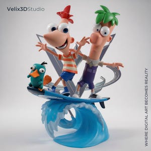 Phineas and Ferb STL 1/6 Scale Surf Adventure Figure