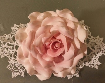 ROSE Edible SUGAR LACE 3.5"/ Any color /Gum paste / Fondant /Cake decoration /sugar flower /wedding cake decoration /Cake topper