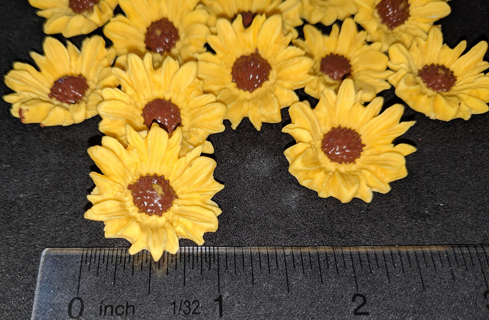 Mini 1 Edible SUNFLOWERS gum paste/fondant / sugar Etsy