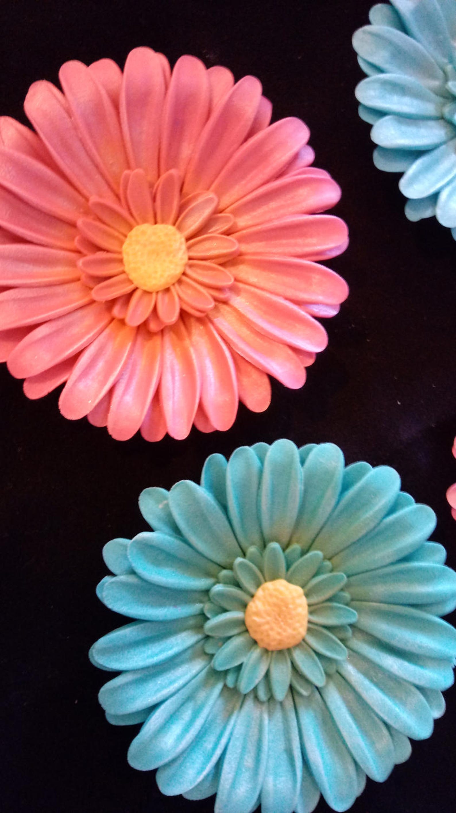 10 Edible GERBERA DAISIES 4 Gum Paste/fondant / Sugar Etsy