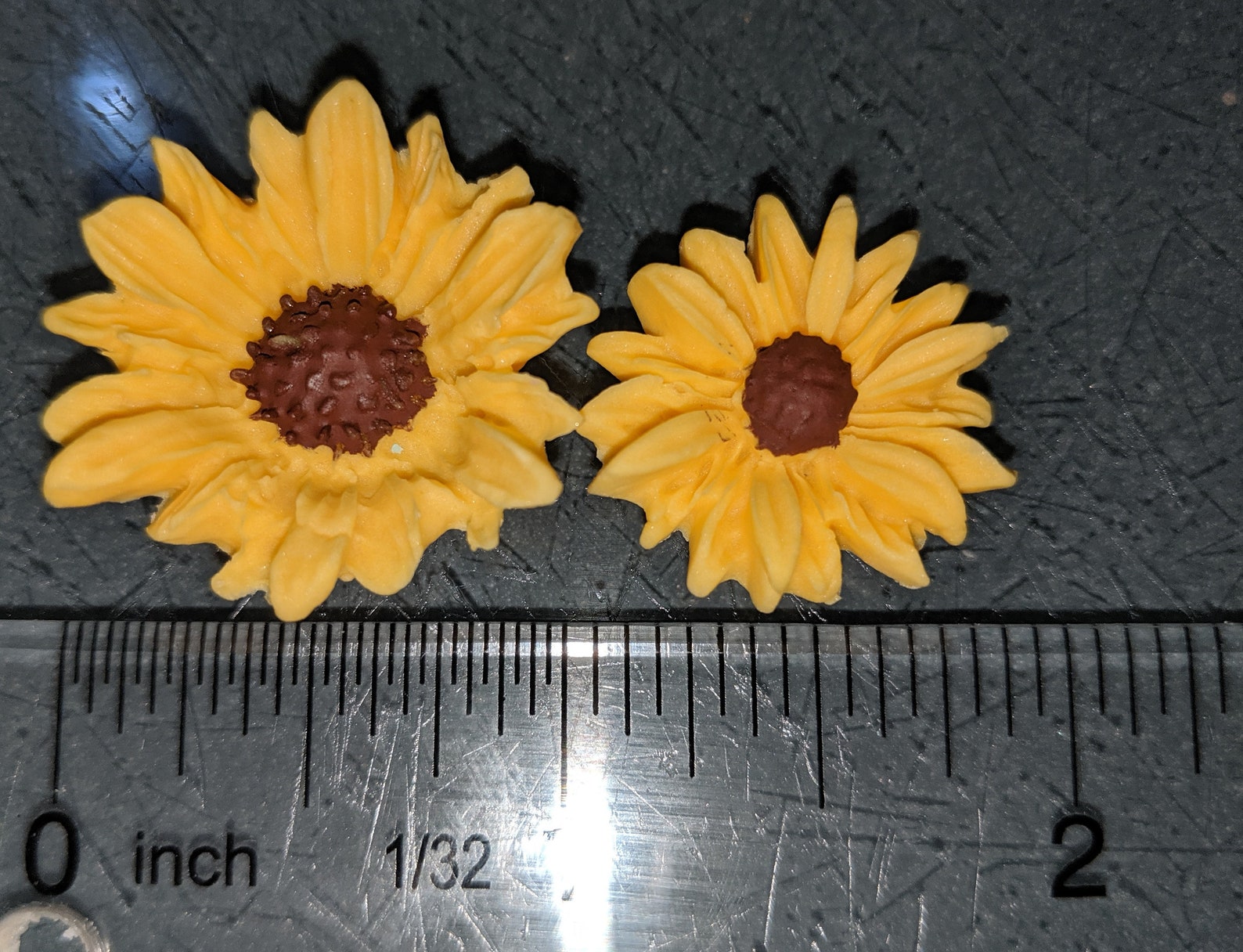 Mini 7/81 Edible SUNFLOWERS Gum Paste/fondant / Etsy