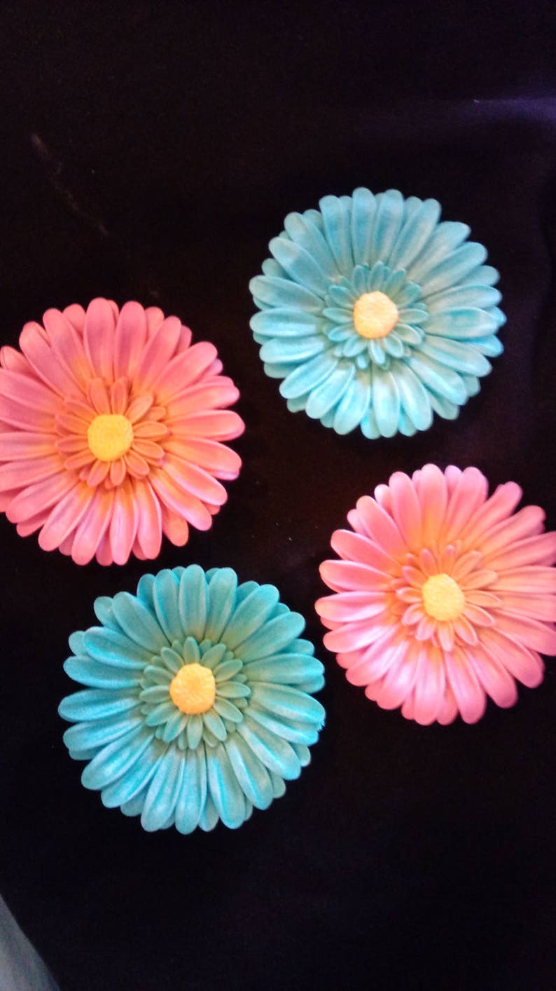 10 Edible GERBERA DAISIES 4 Gum Paste/fondant / Sugar Etsy