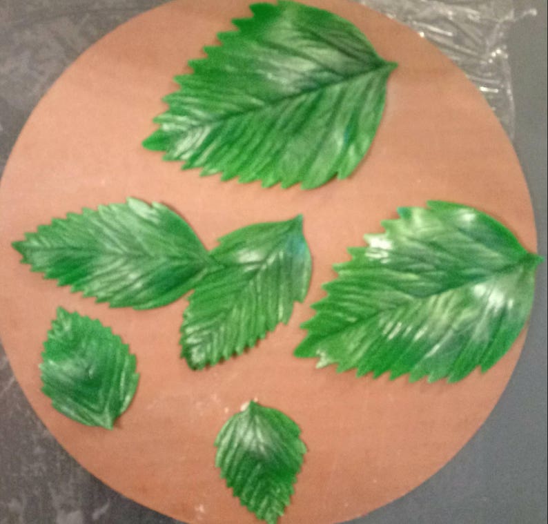 3 18 Edible LEAVES 4 1.5Gum pastefondant Cake decoration Edible flower sugar flower wedding cake decoration