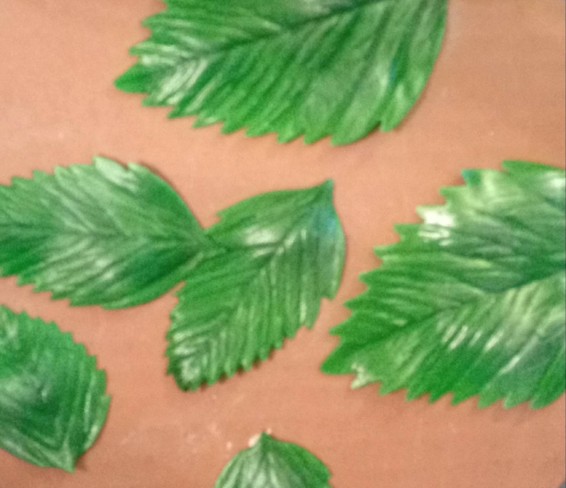 3 18 Edible LEAVES 4 1.5Gum pastefondant Cake decoration Edible flower sugar flower wedding cake decoration