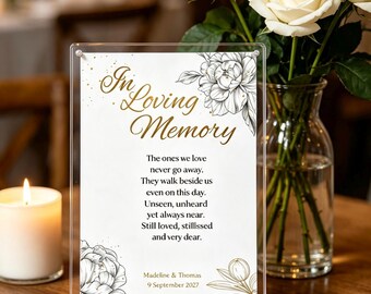 Elegant Signature Collection, In Loving Memory Sign, Personalised Digital Download