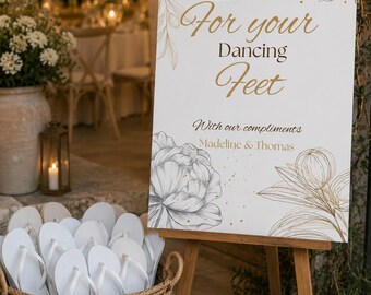 Elegant Signature Collection, Dancing Feet Sign, Personalised Digital Download