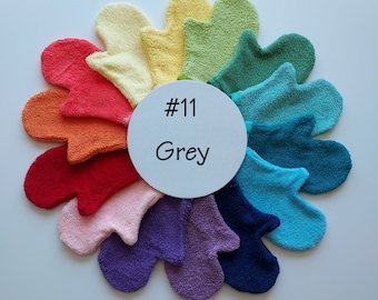 Grey Terrycloth Bath Mitt (#11)