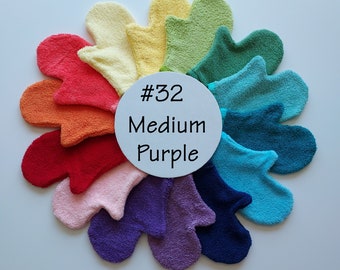 Medium Purple Terrycloth Bath MItt (#32)