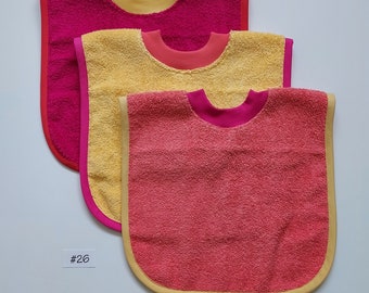 Pullover Baby to Toddler Bibs -- Set of Three -- Set 26