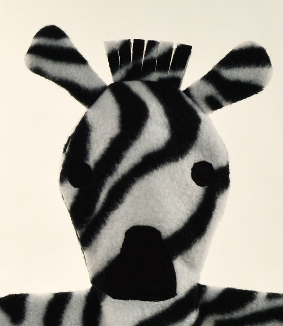Zebra Hand Puppet Etsy