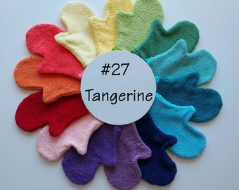 Tangerine Terrycloth Bath Mitt (#27)