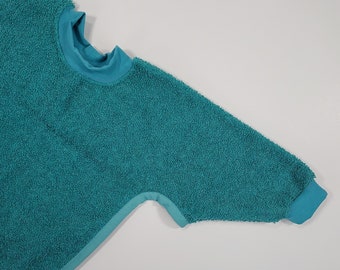 Light Teal Pullover Baby to Toddler Bib with Sleeves