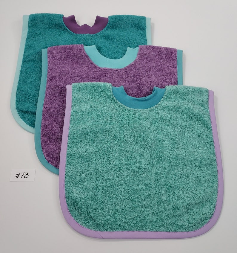 Pullover Baby to Toddler Bibs Set of Three Set 73 image 1