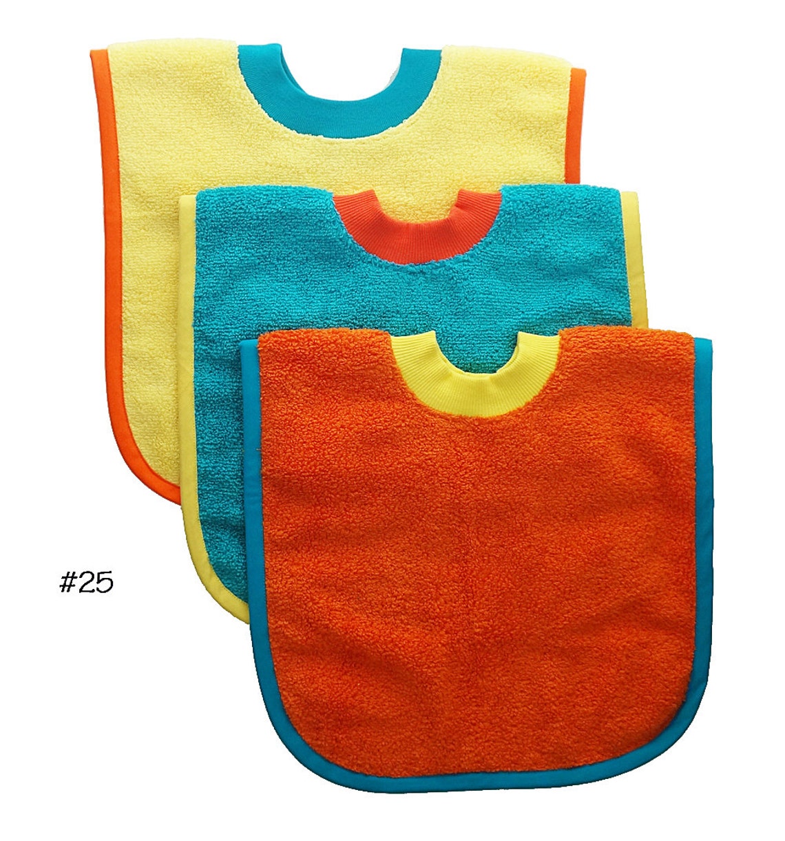 Pullover Baby to Toddler Bibs Set of Three Set 25 Etsy