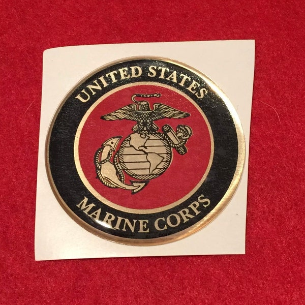 USMC Marine Corps Emblem Epoxy Dome Car Emblem Cell Phone decoration Sticker