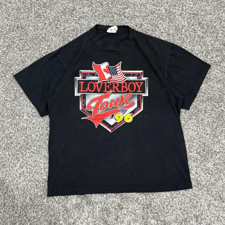 Loverboy バンド Tシャツ 赤 80s Loverboy バンド Tシャツ 赤 80s 買う