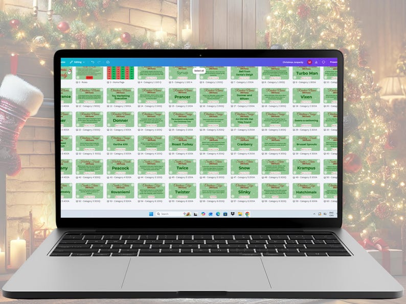 Christmas Jeopardy; Editable Digital Holiday Game; Christmas Party ...