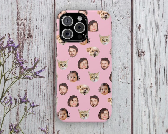 Personalized Phone Case, Custom Face Phone Case with Photo, Baby Face Phone Case, Gift for Dad-Mom, Dog Photo Phone Case, iPhone 18 Pro Max