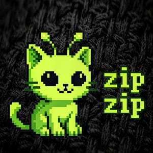 Pixel Art Gnorp PNG, Zip Zip Alien Cat, Retro 8 Bit Meme Shirt, Gnarp Gnarp Graphic, Glorp Y2K Streetwear, Spooky Gamer Digital Download