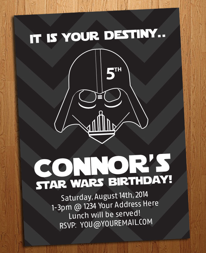 Star Wars Invitation Birthday Party | Etsy