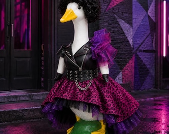 Personalization Porch Goose Wigs, 13 Styles For 21–28 Inch Goose Statues, Costume Accessories, Garden Decor