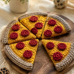 Crochet Pizza Pet Toy Pattern | Handmade Dog Toy Crochet PDF | Pizza Slice Amigurumi Pattern | Cute Pet Gift DIY Crochet Tutorial