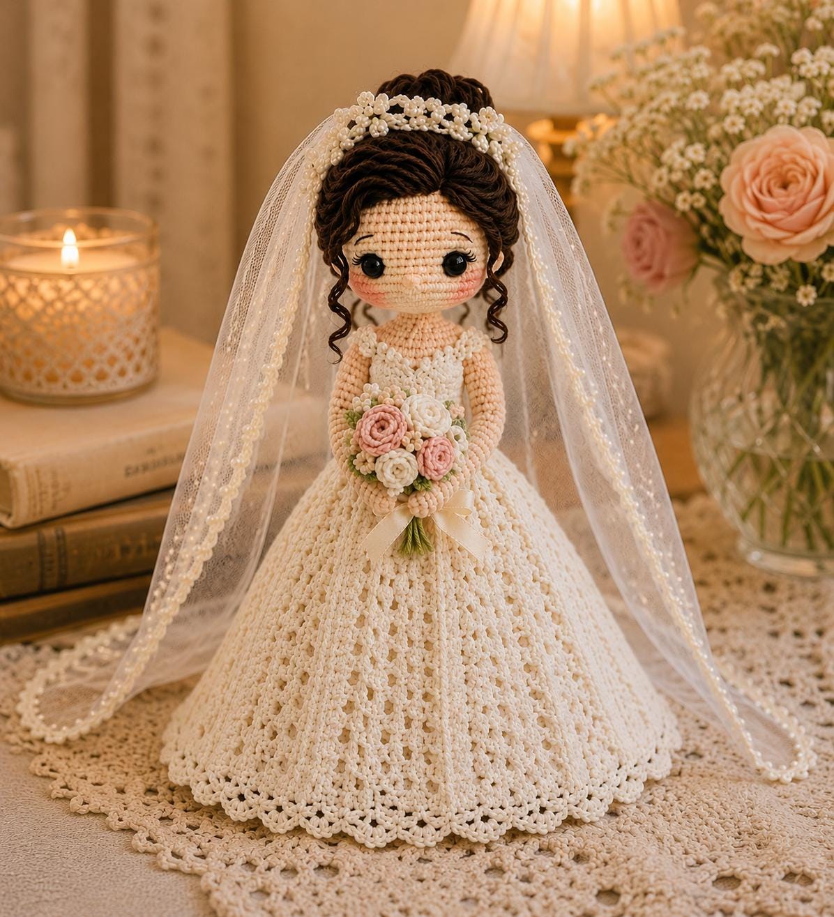 Crochet Bride Doll
