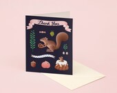 Squirrel Thank You Card