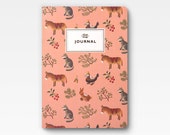 Farm Animals Journal - Peach -