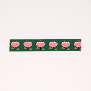 Floral Washi Tape, Pink Floral Washi Tape, Bullet Journal Washi Tape, Bear Decorative Tape, Cute Retro Washi Tape image 9